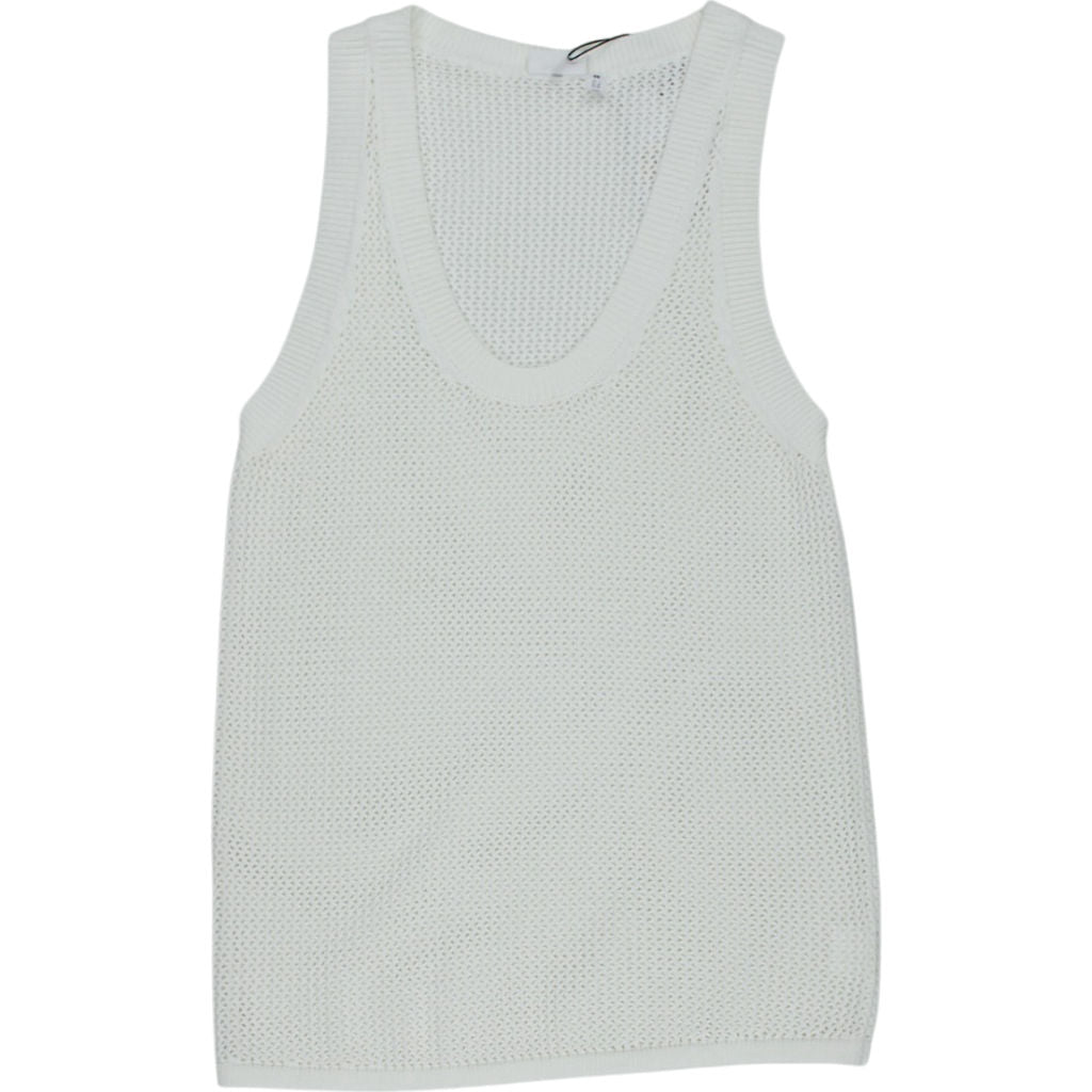 The Upside White Fenway Knit Tank XS