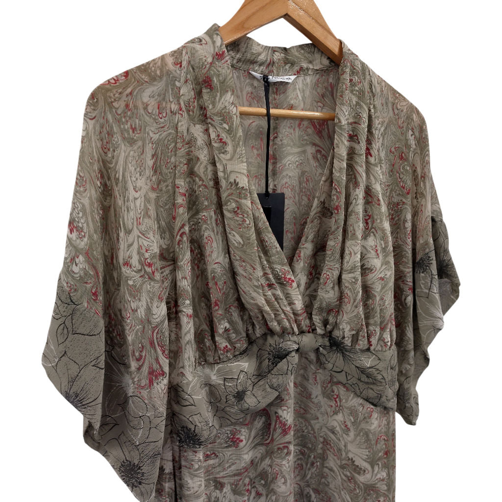 Marks & Spencer Autograph Grey Paisley Dress