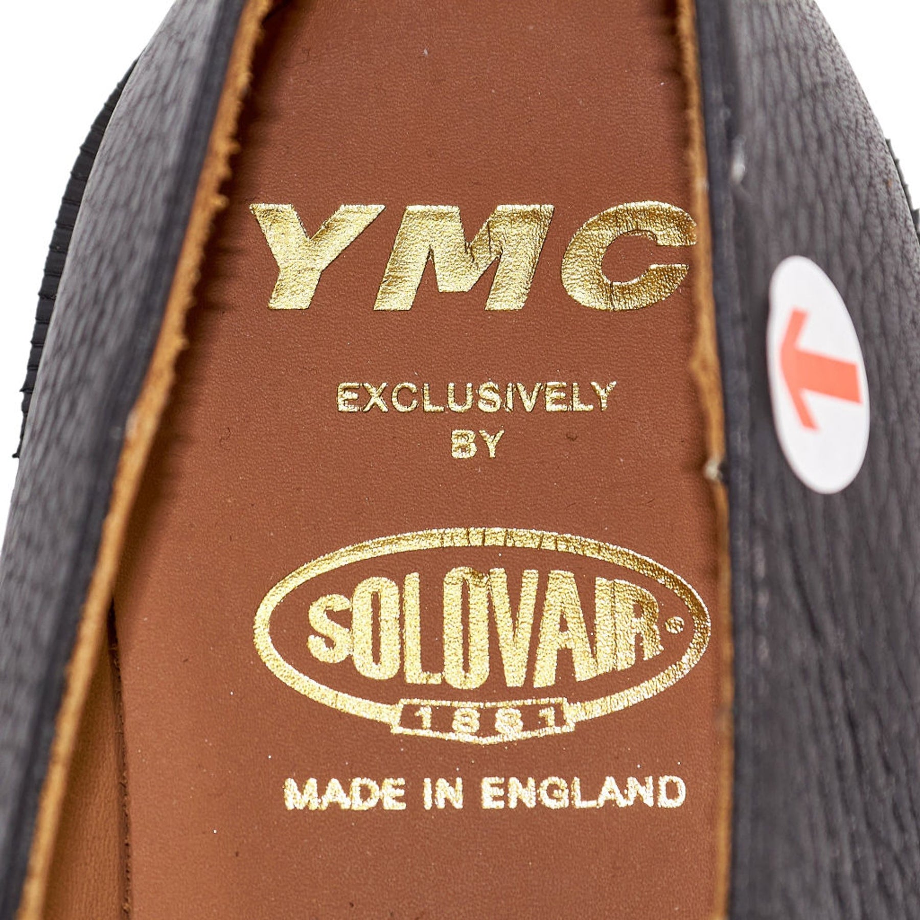 YMC Black Leather Buckle Shoes
