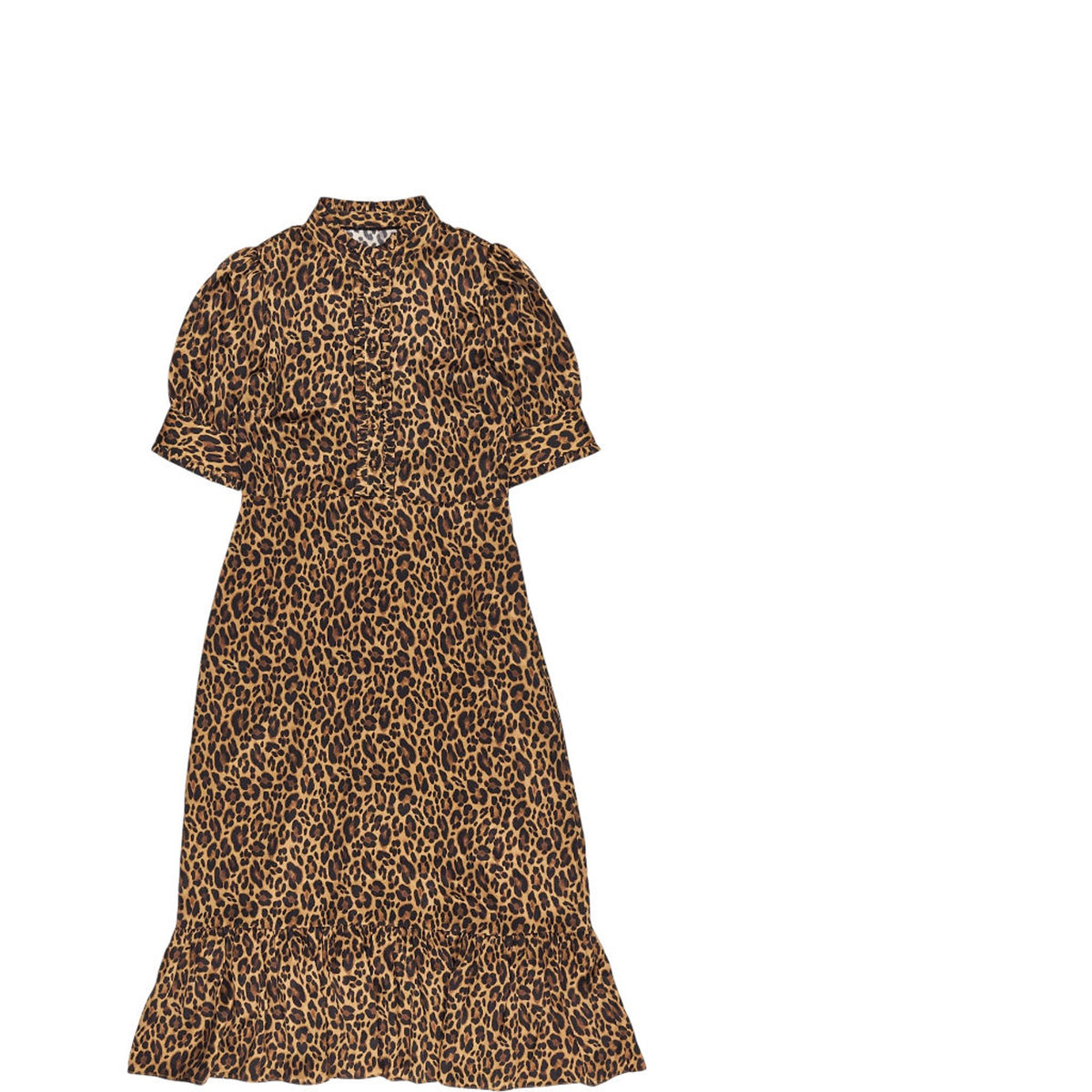 WYSE Leopard Print Midi Dress