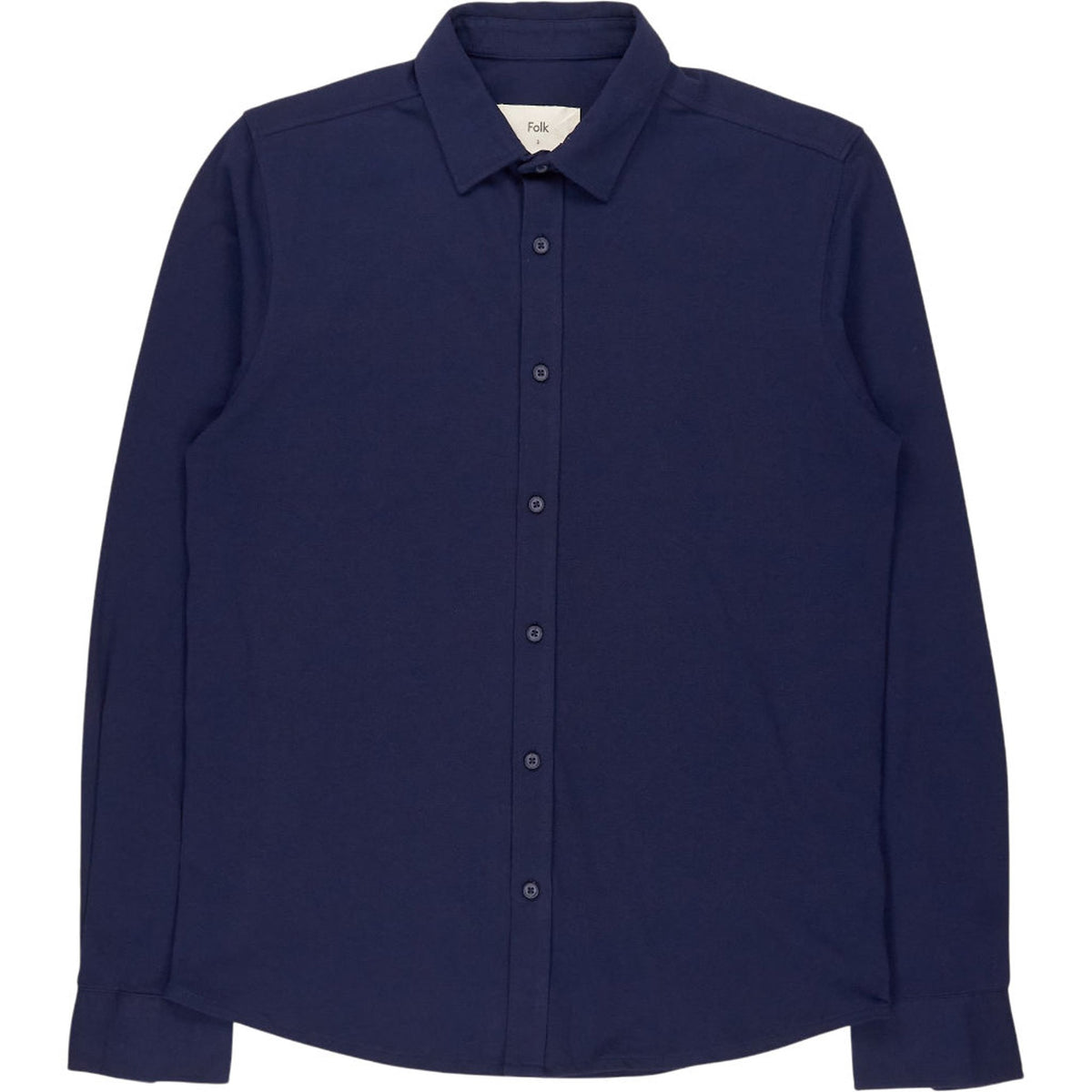 Folk Navy Long Sleeve Shirt