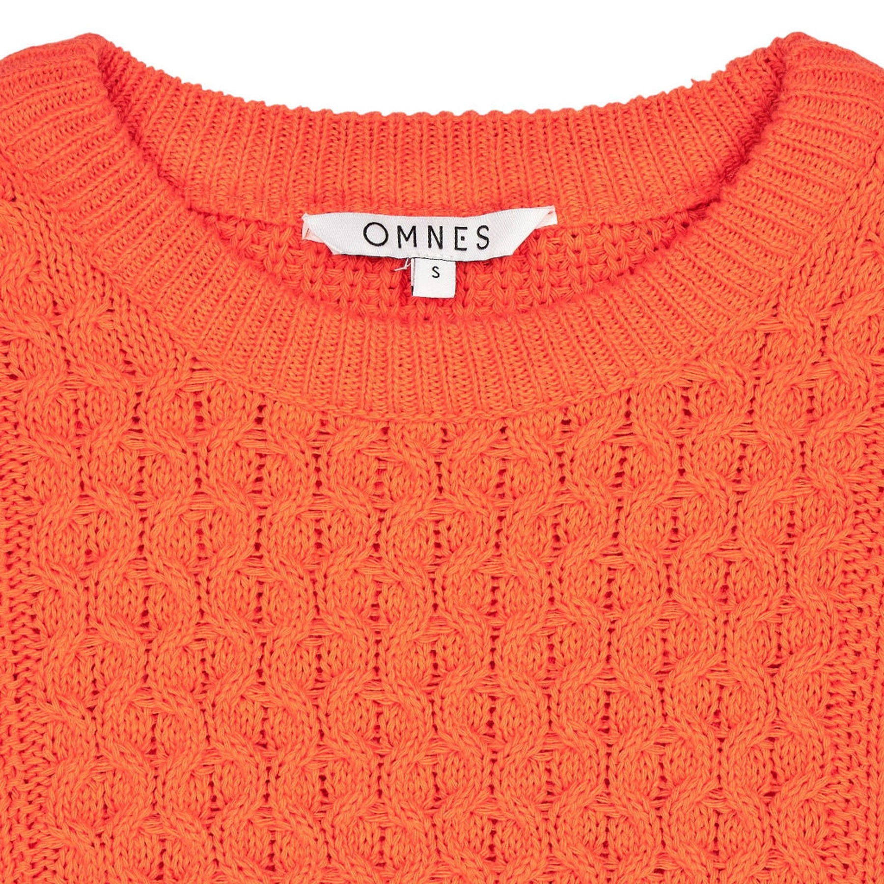 Omnes Orange Cable Knit Jumper