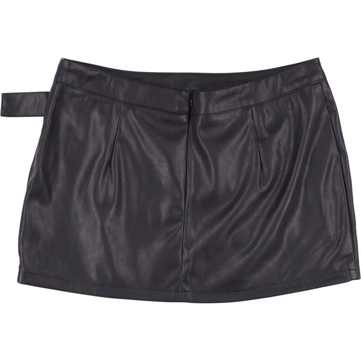 Motel Black PU Sioni Skirt