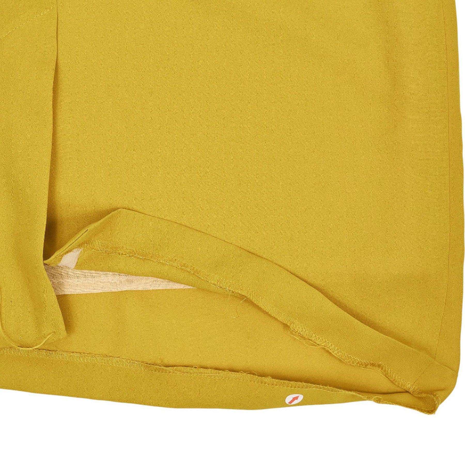 Farhi Mustard Ruched Dress