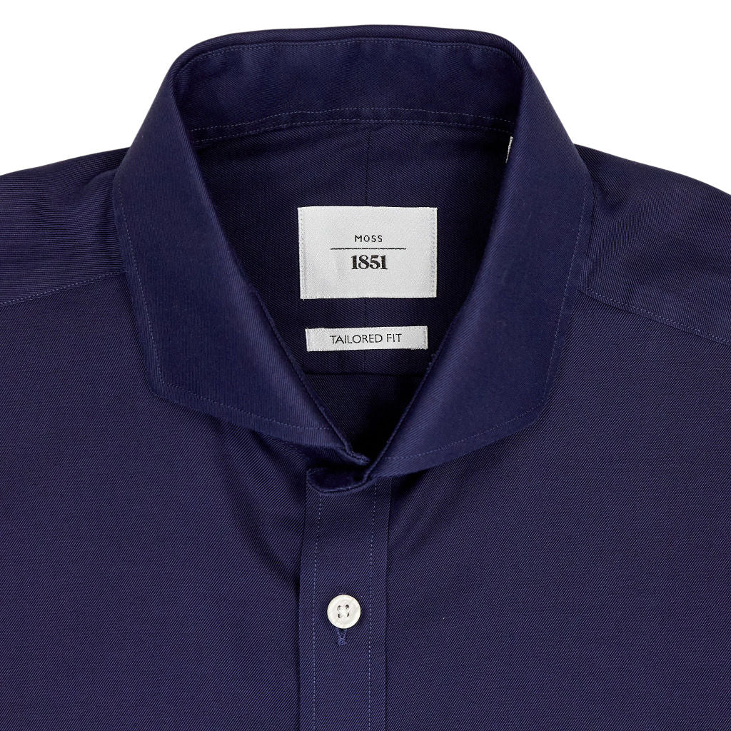 Moss Blue Tailored Fit Shirt