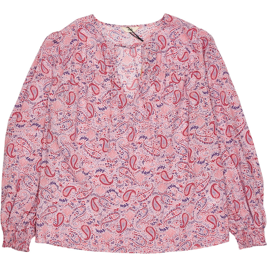 Hush Red Pink Gilda Paisley Blouse