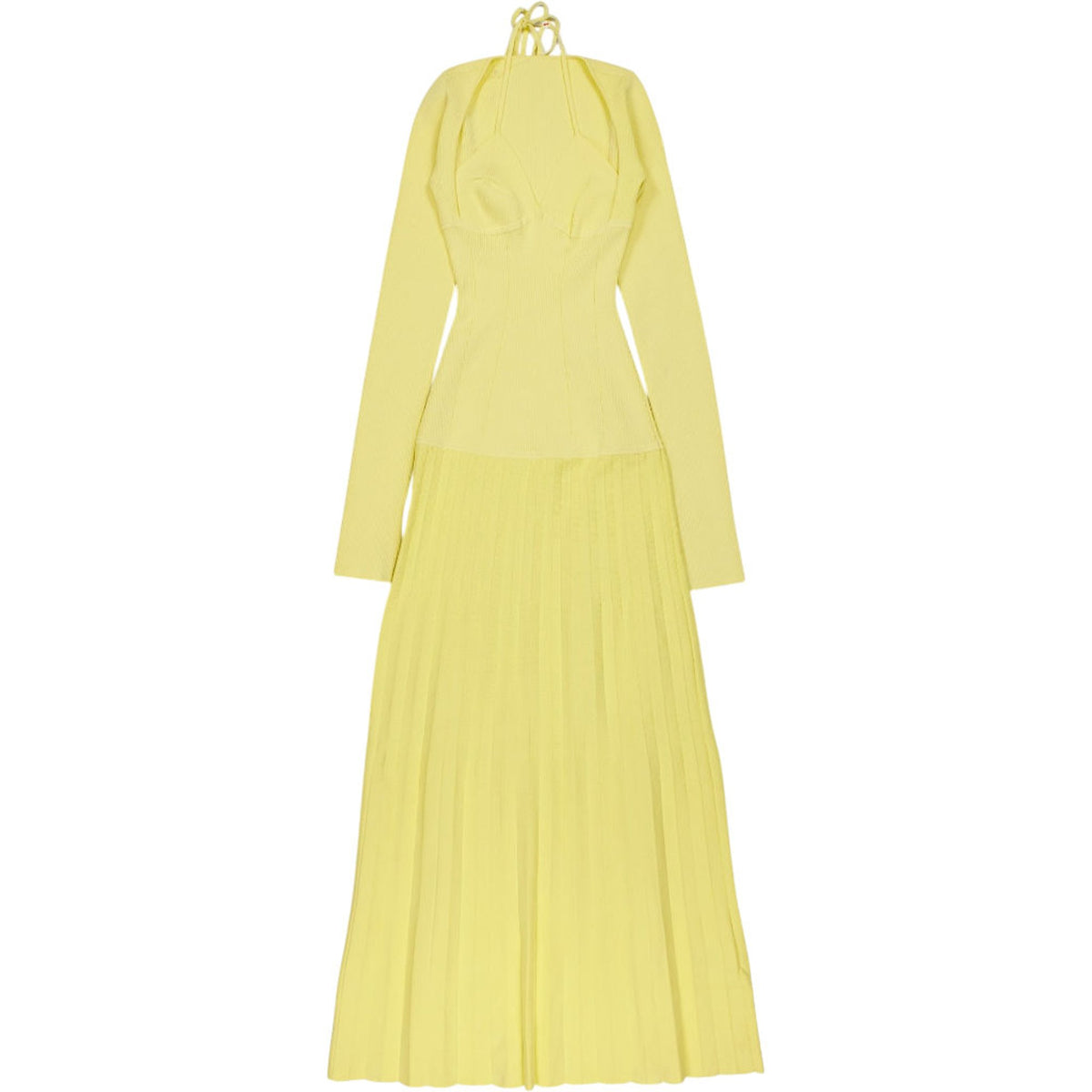 SIR Yellow Knit Maxi Dress
