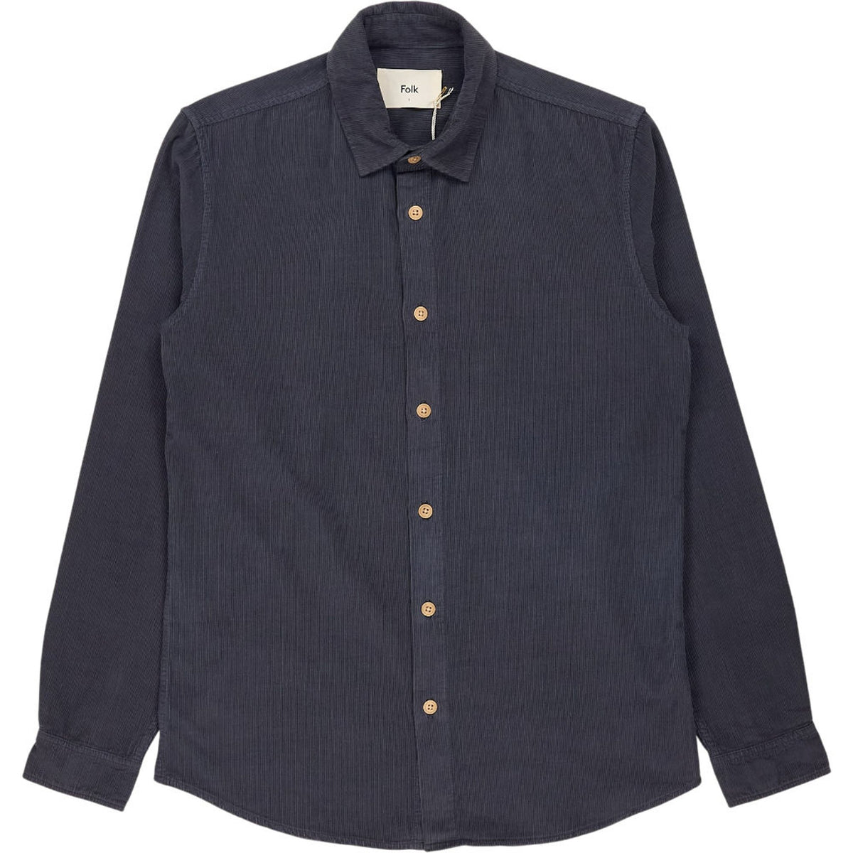 Folk Blue Slate Relaxed Babycord Shirt