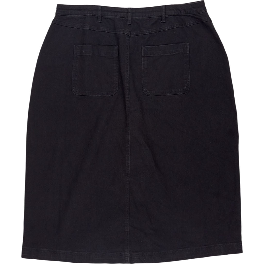 Seasalt Cornwall Black Cotton Ambrosl Skirt