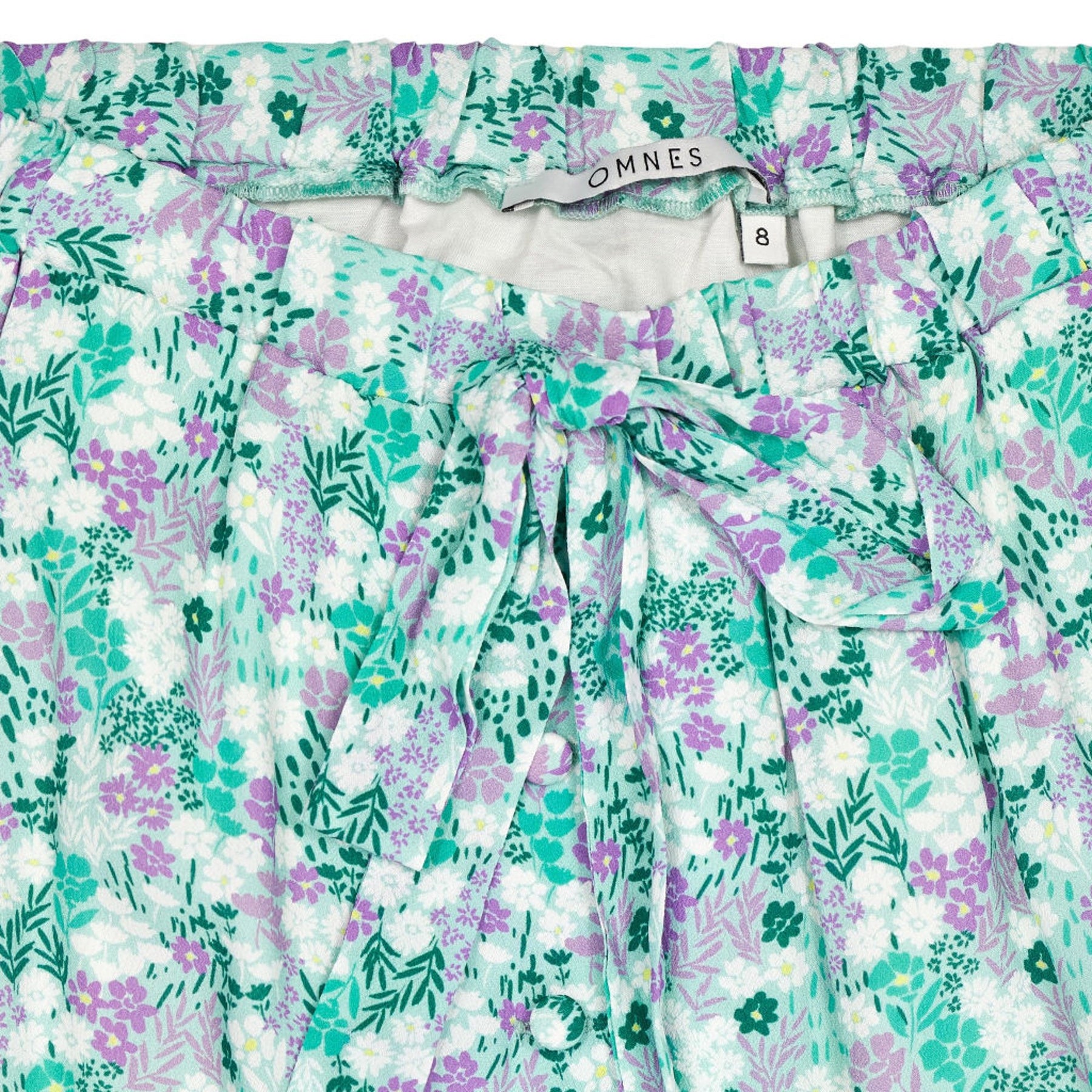 OMNES Floral Viscose Midi Skirt