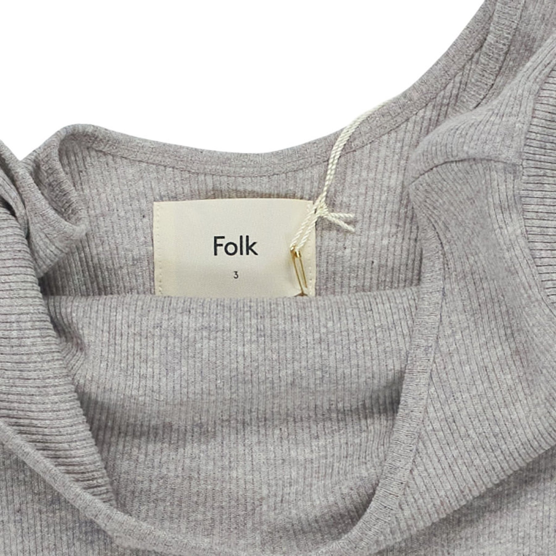 Folk Grey Scoop Back Tee