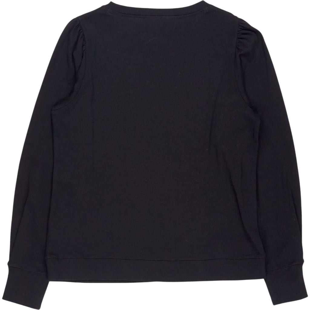 Hush Black Emily Puff Sleeve Jersey Top