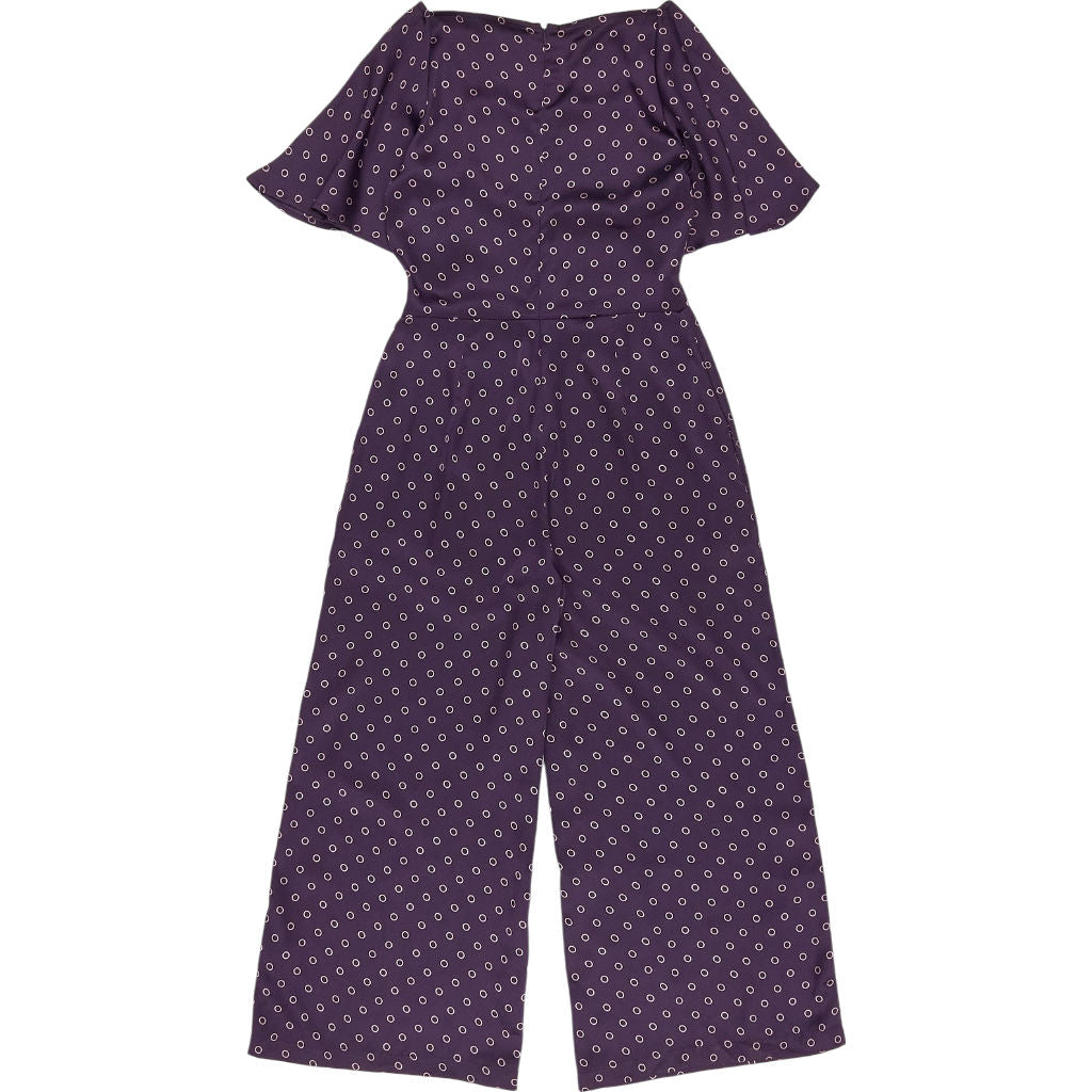 OMNES Purple Polka Dot Jumpsuit