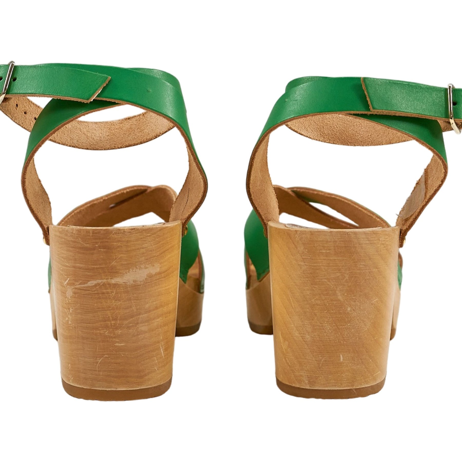 YouyouGreen Leather Sandals