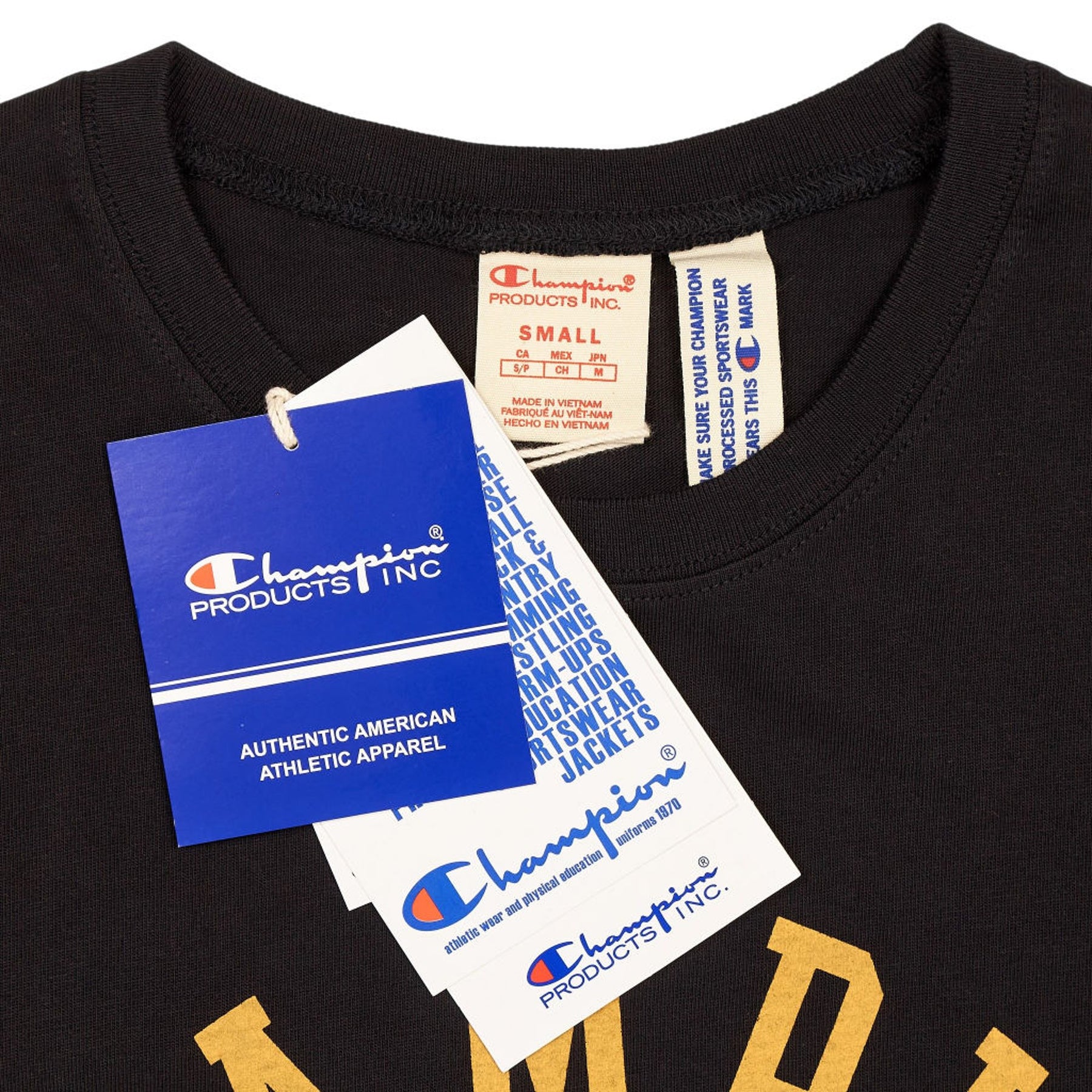 Champion Black Logo T-Shirt