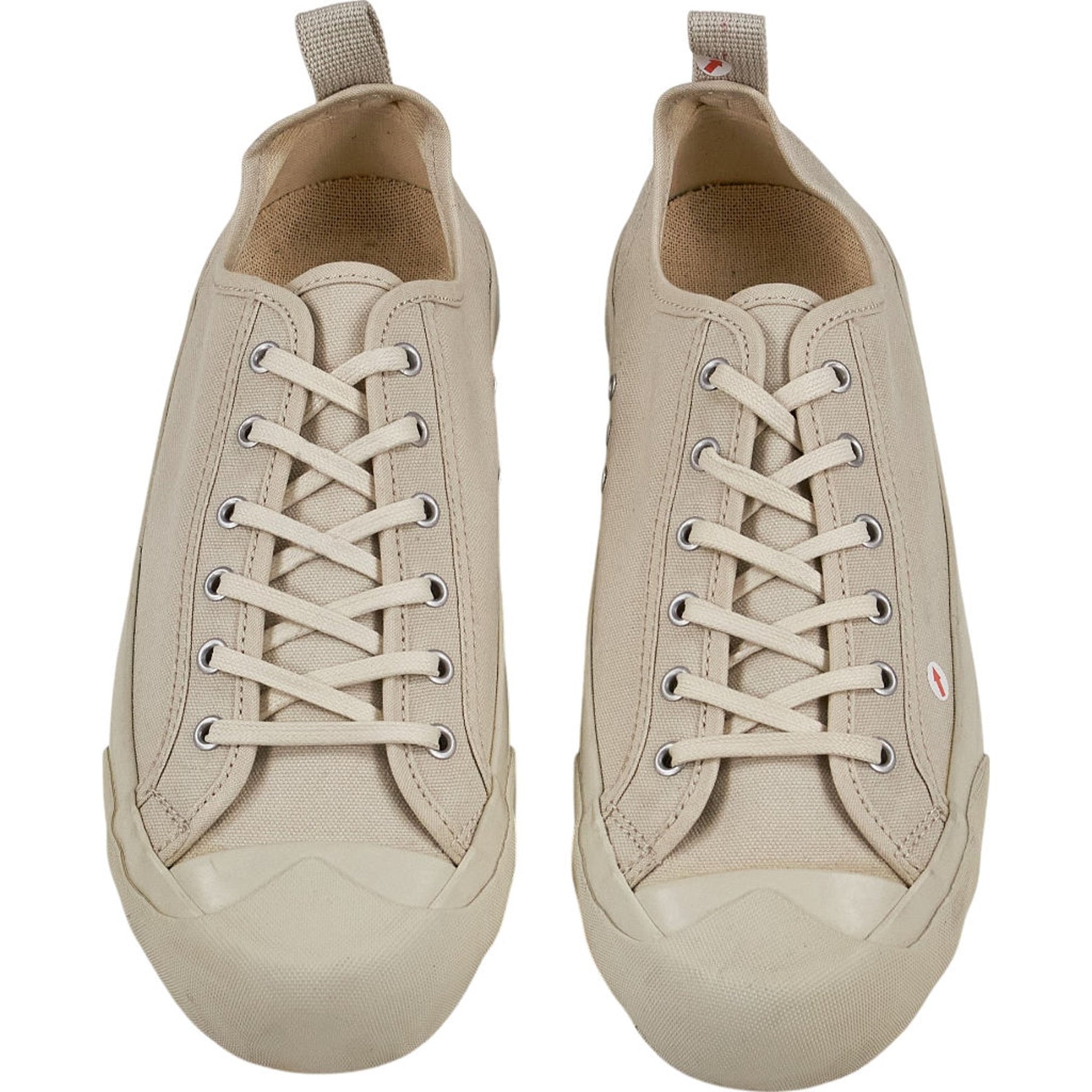 YMC Beige Canvas Trainers