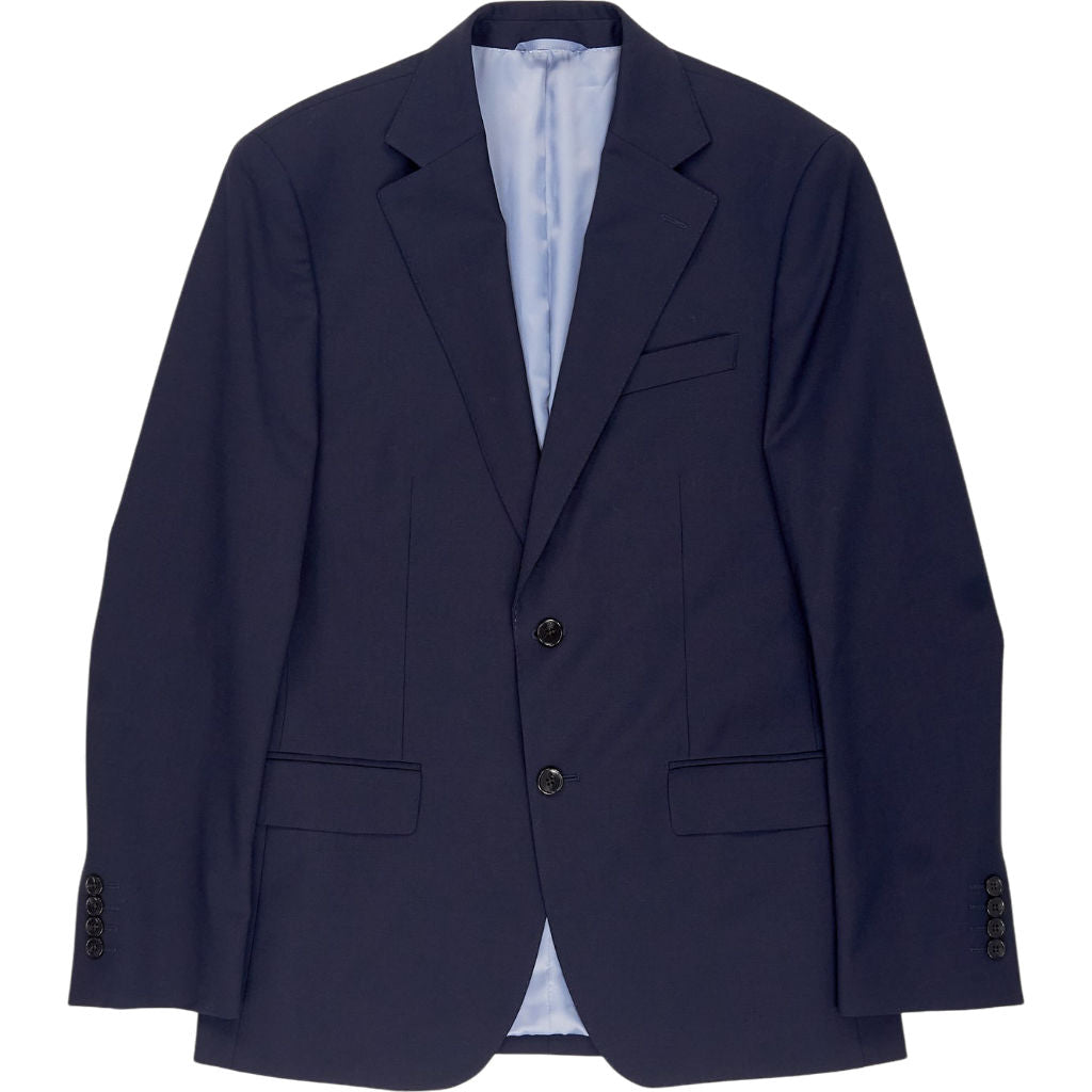 Moss Navy Tailored Fit Jacket Size 38R
