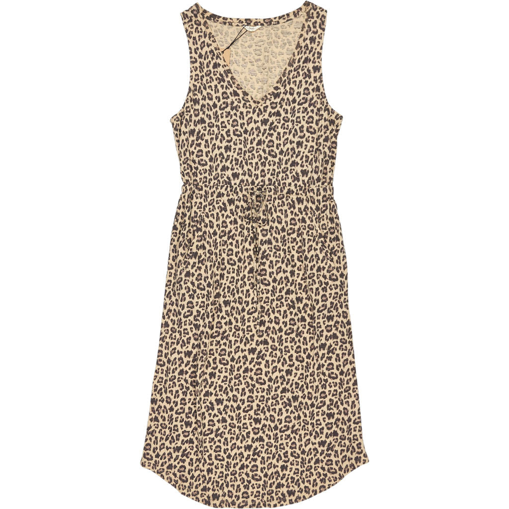 Hush Leopard V Neck Curved Hem Dress