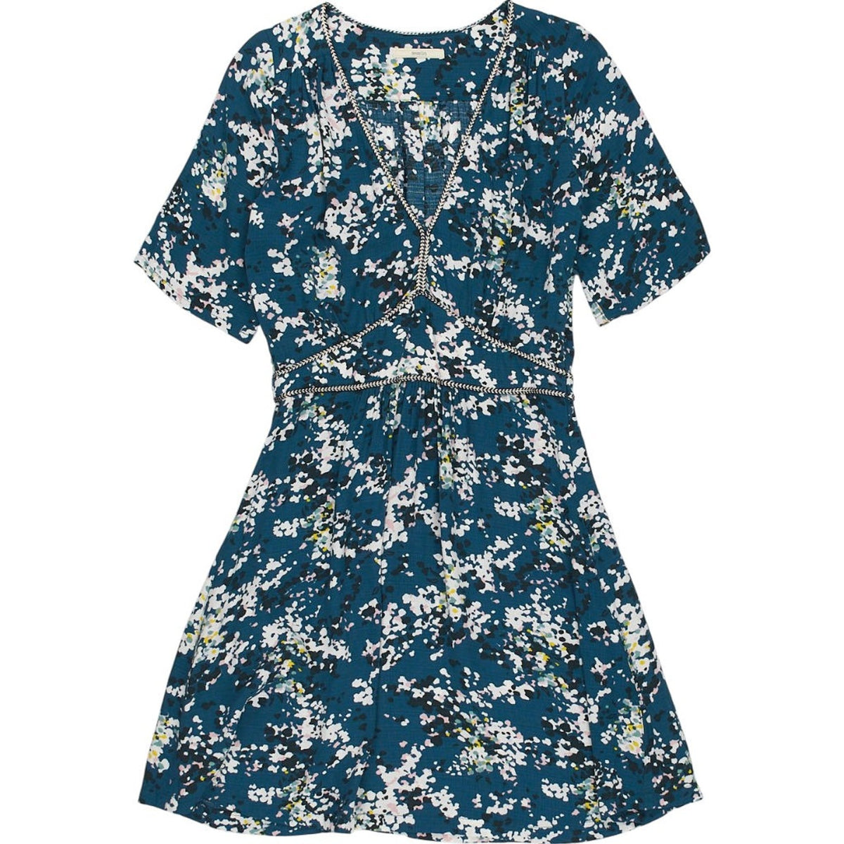 Sessùn Blue Floral Midi Dress FR 34