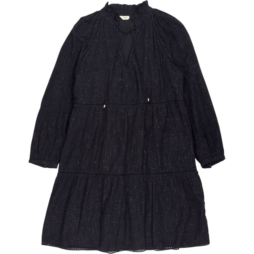 Hush Black Tiered Dress