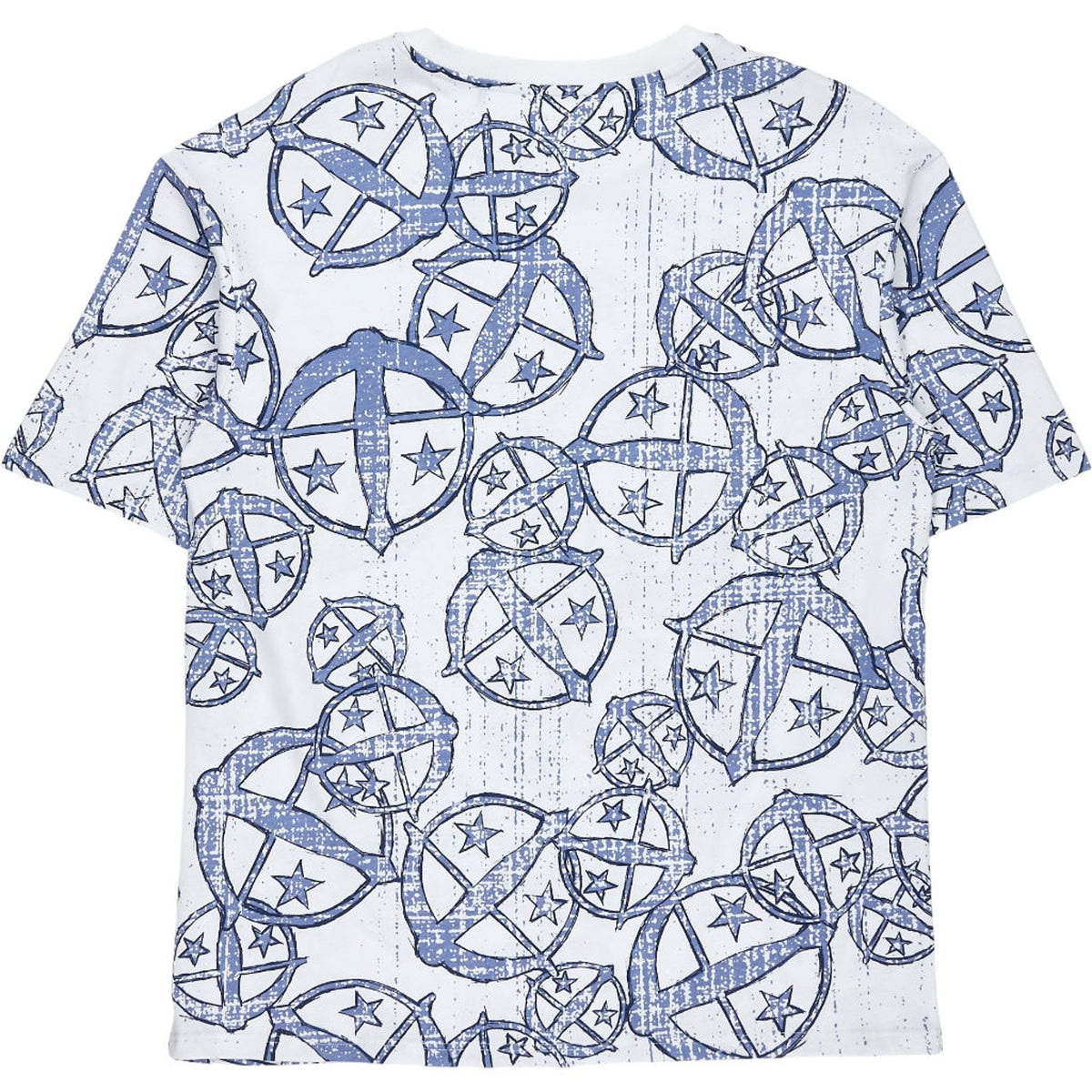 Schiesser Blue Star Print Sleep Shirt