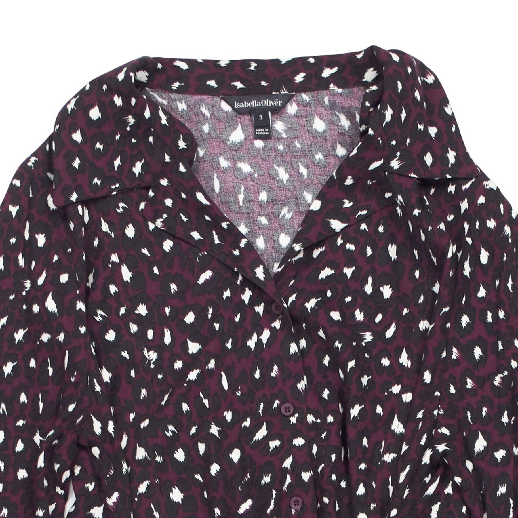 Isabella Oliver Purple Print Dress