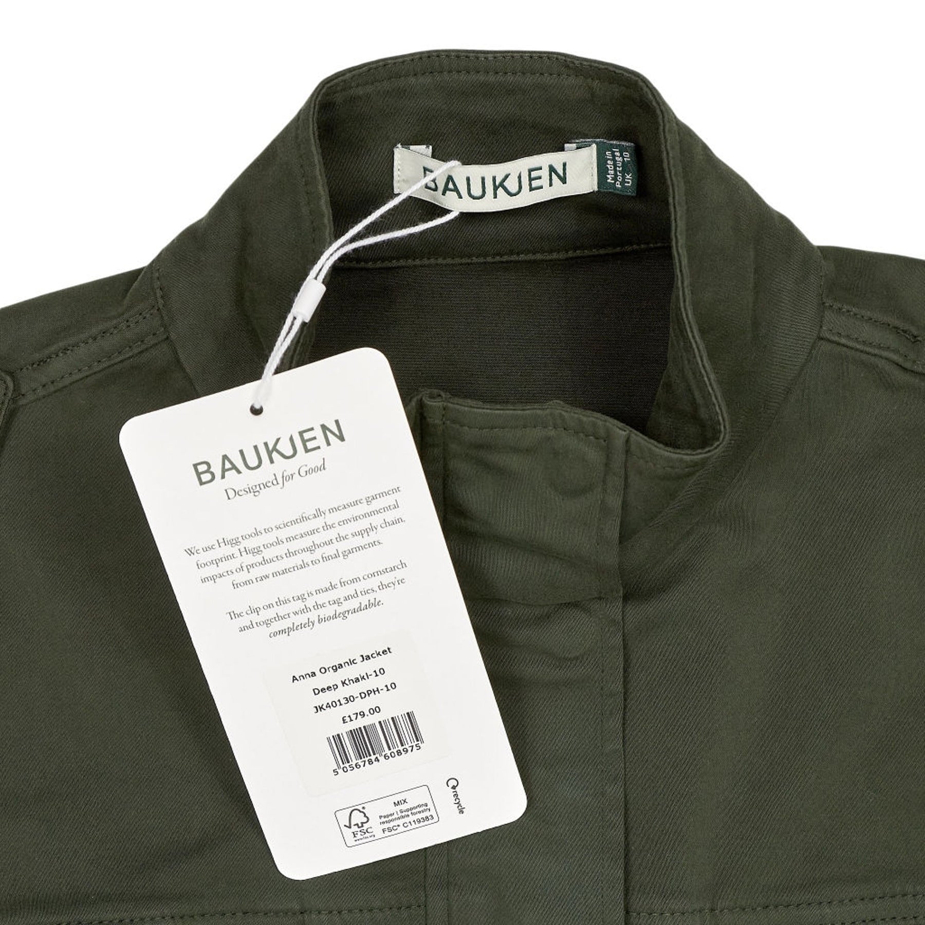 Baukjen Deep Khaki Anna Organic Jacket