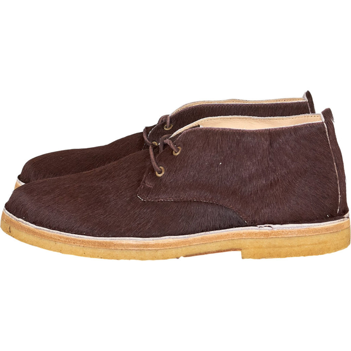 YMC Brown Pony Hair Ankle Boots