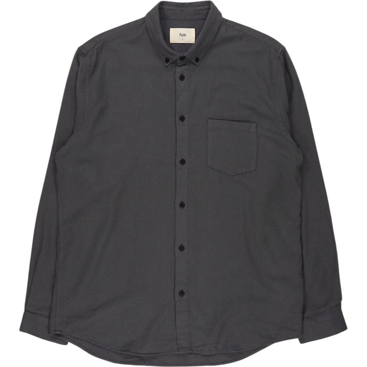 Folk Grey/Green Cotton Shirt