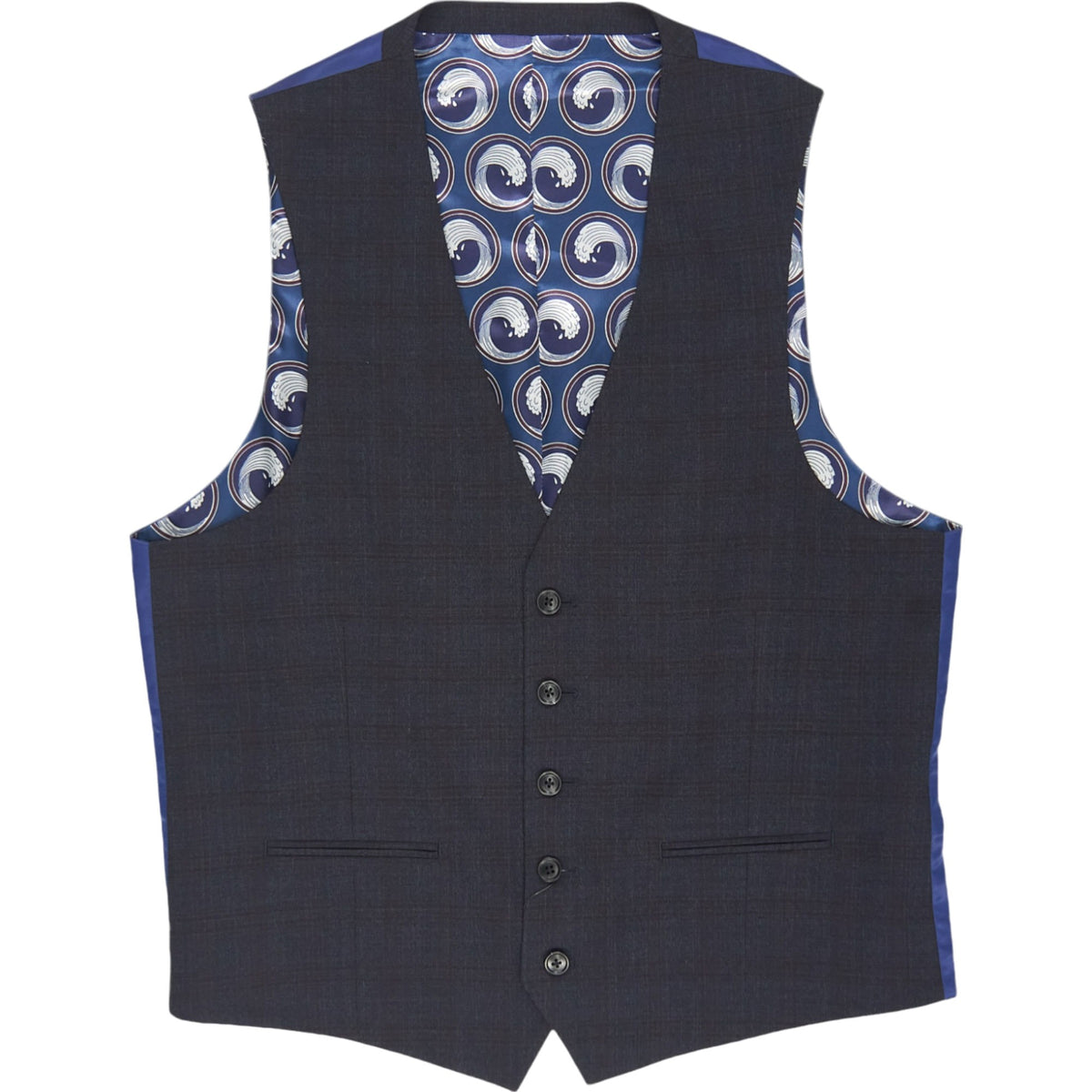 Moss Navy Waistcoat