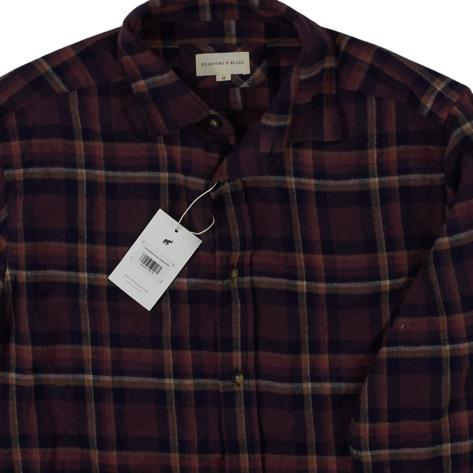 Beaufort & Blake Maroon Check Shirt