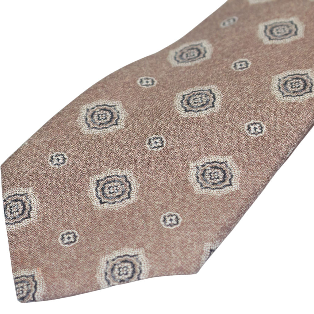 Moss Pink Burgundy Silk Tie Set x 2