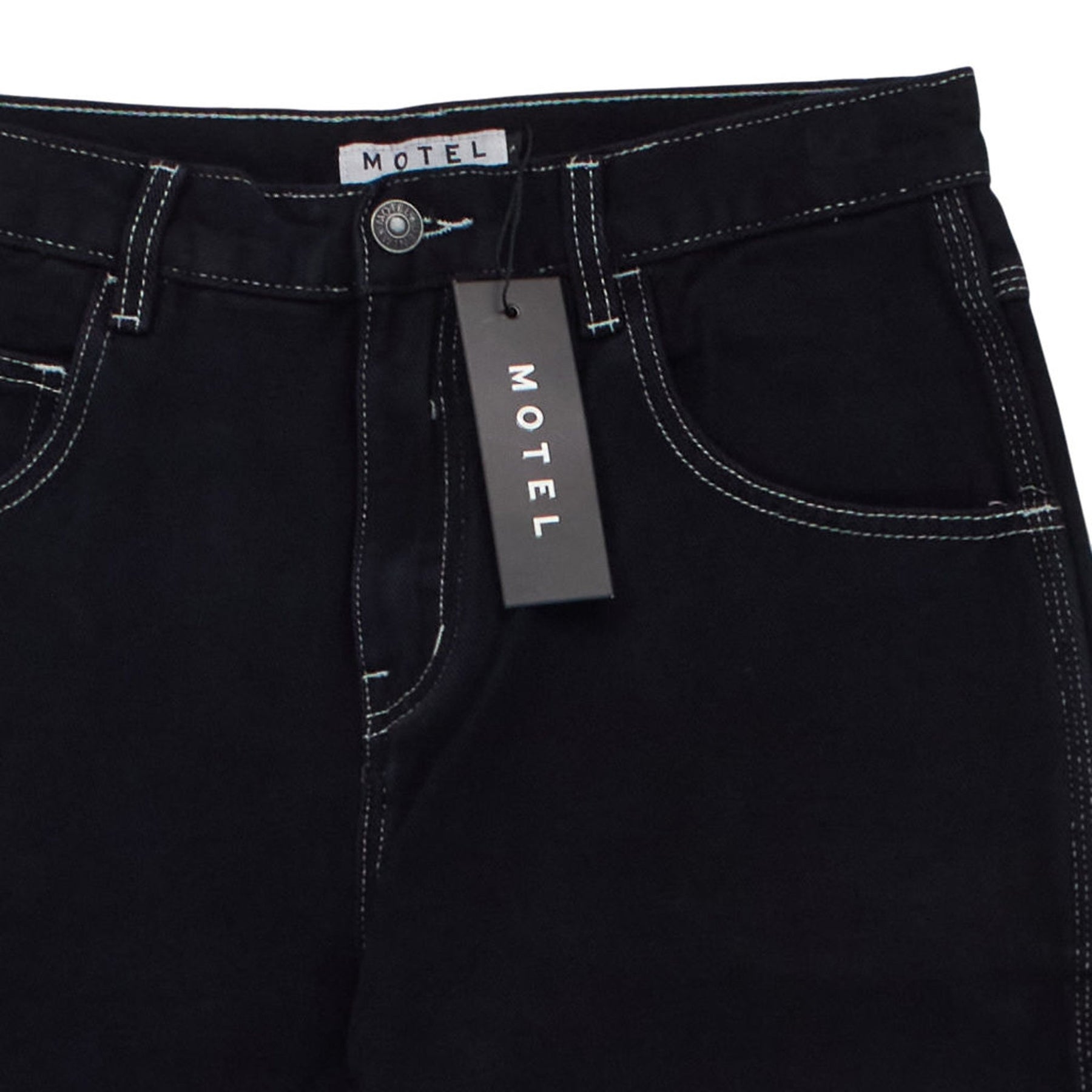 Motel Carpenter Black Parallel Jeans