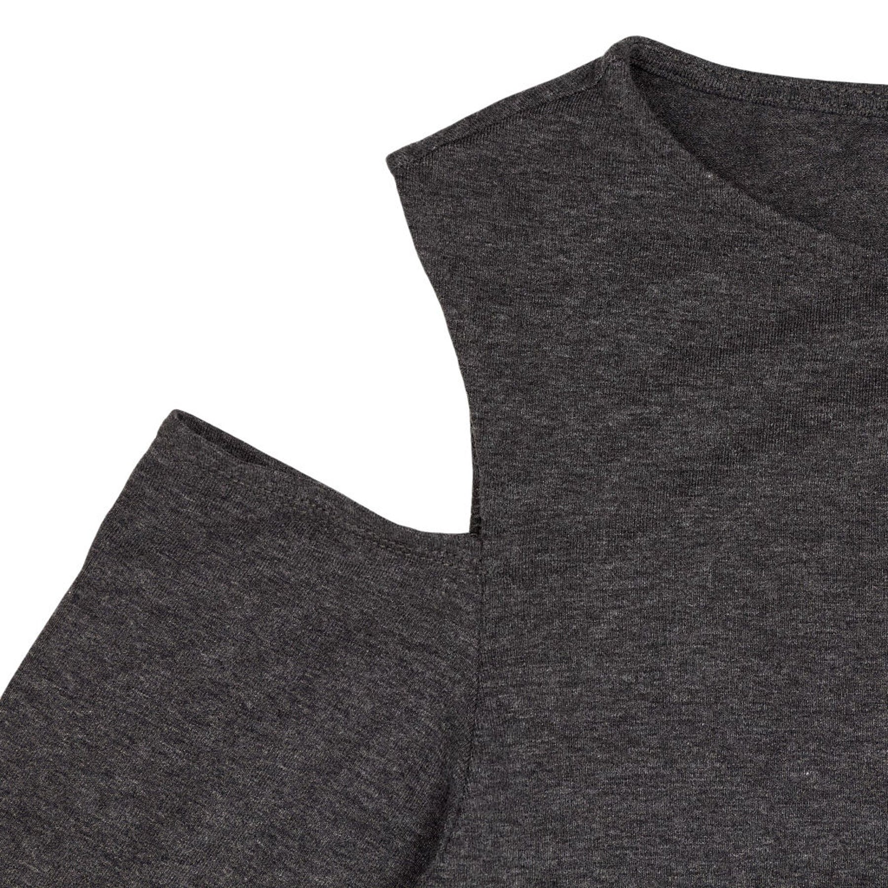 Baukjen Grey Cold Shoulder Top