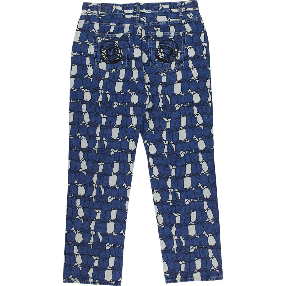 Billionaire Boys Club Gator Camo Blue Patterned Jeans RRP £260