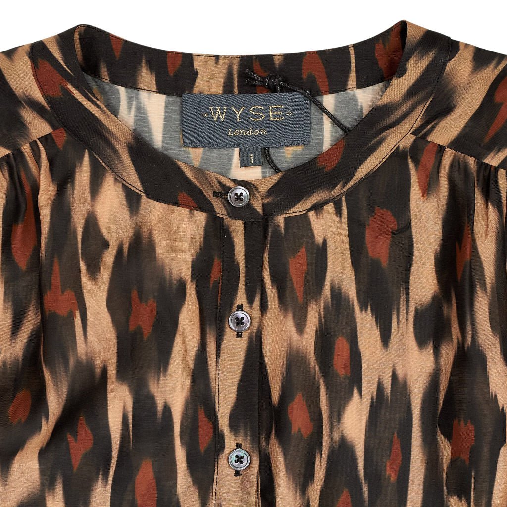 Wyse Animal Print Blouse 1, UK 8