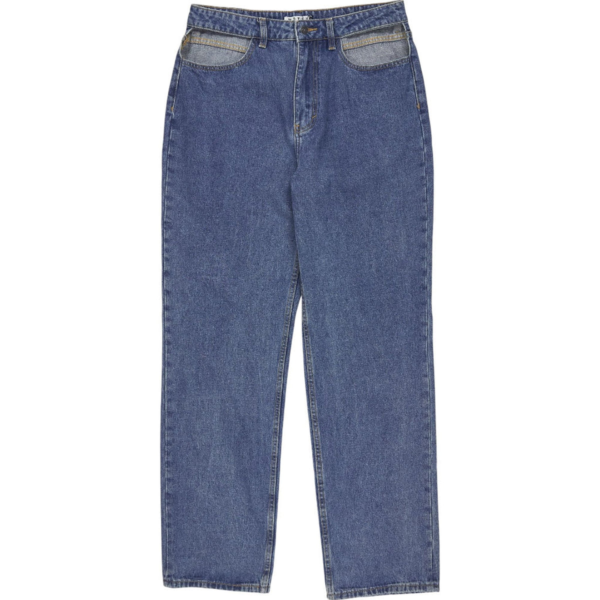 Motel Blue Straight Leg Jeans
