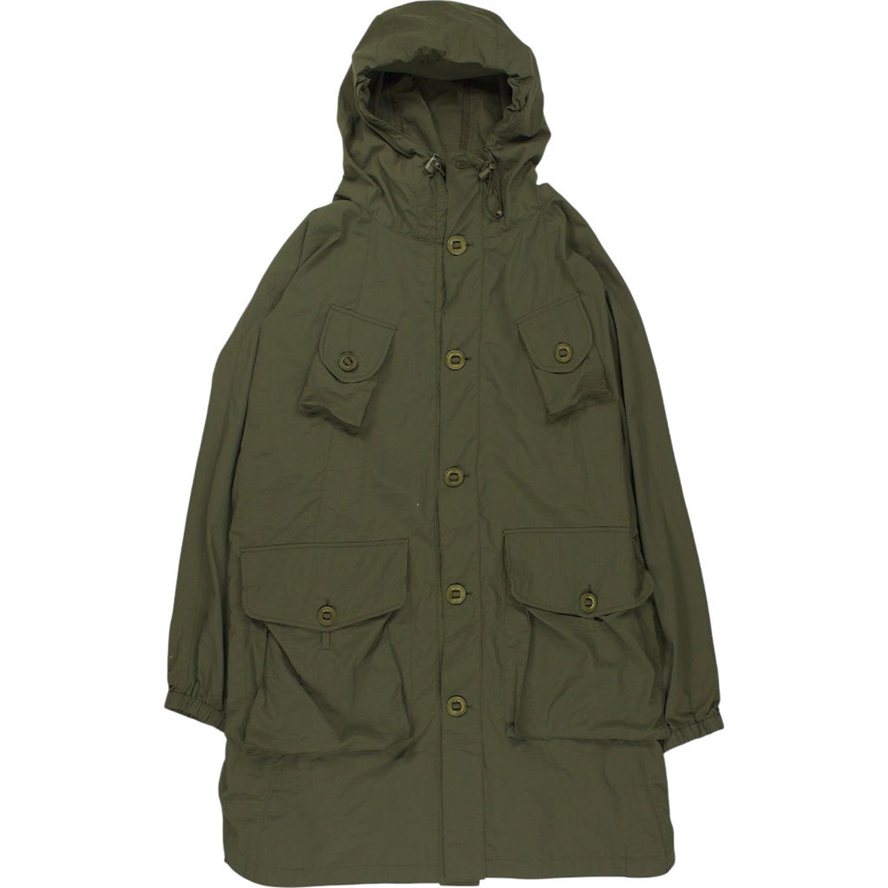 YMC Olive Poncho Hooded Coat