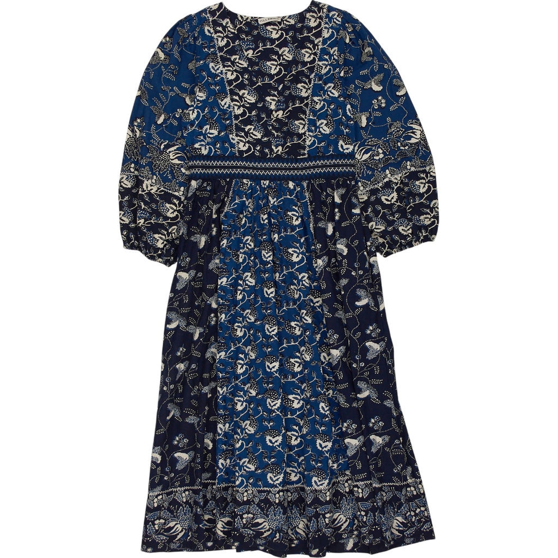 Ulla Johnson Blue Floral Midi Dress