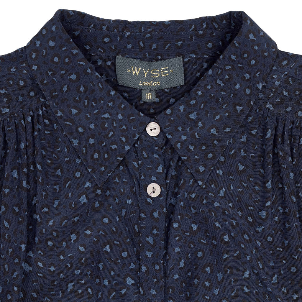 Wyse Blue Etienne Shirt Dress UK 8