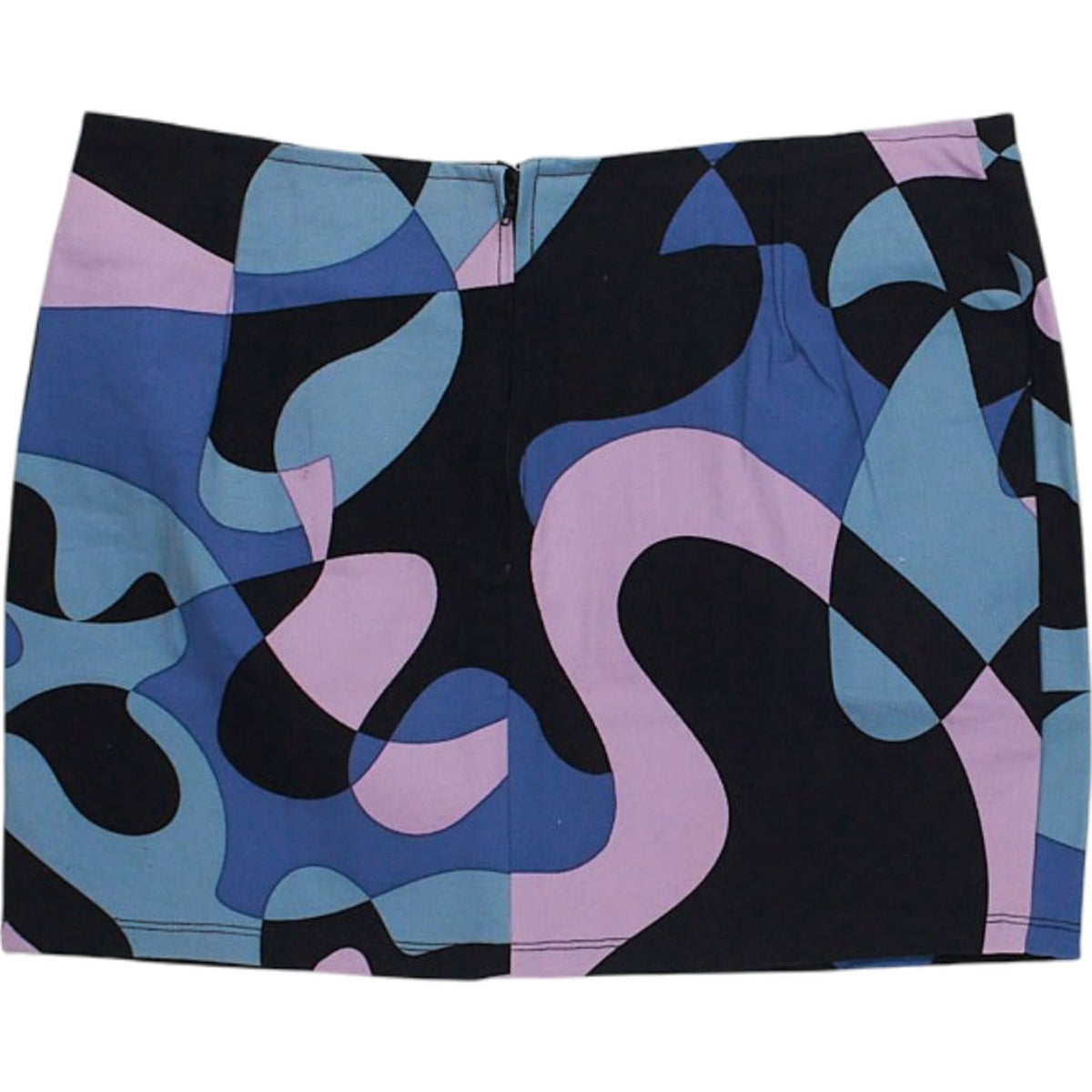 Motel Ima Abstract Purple Mini Skirt