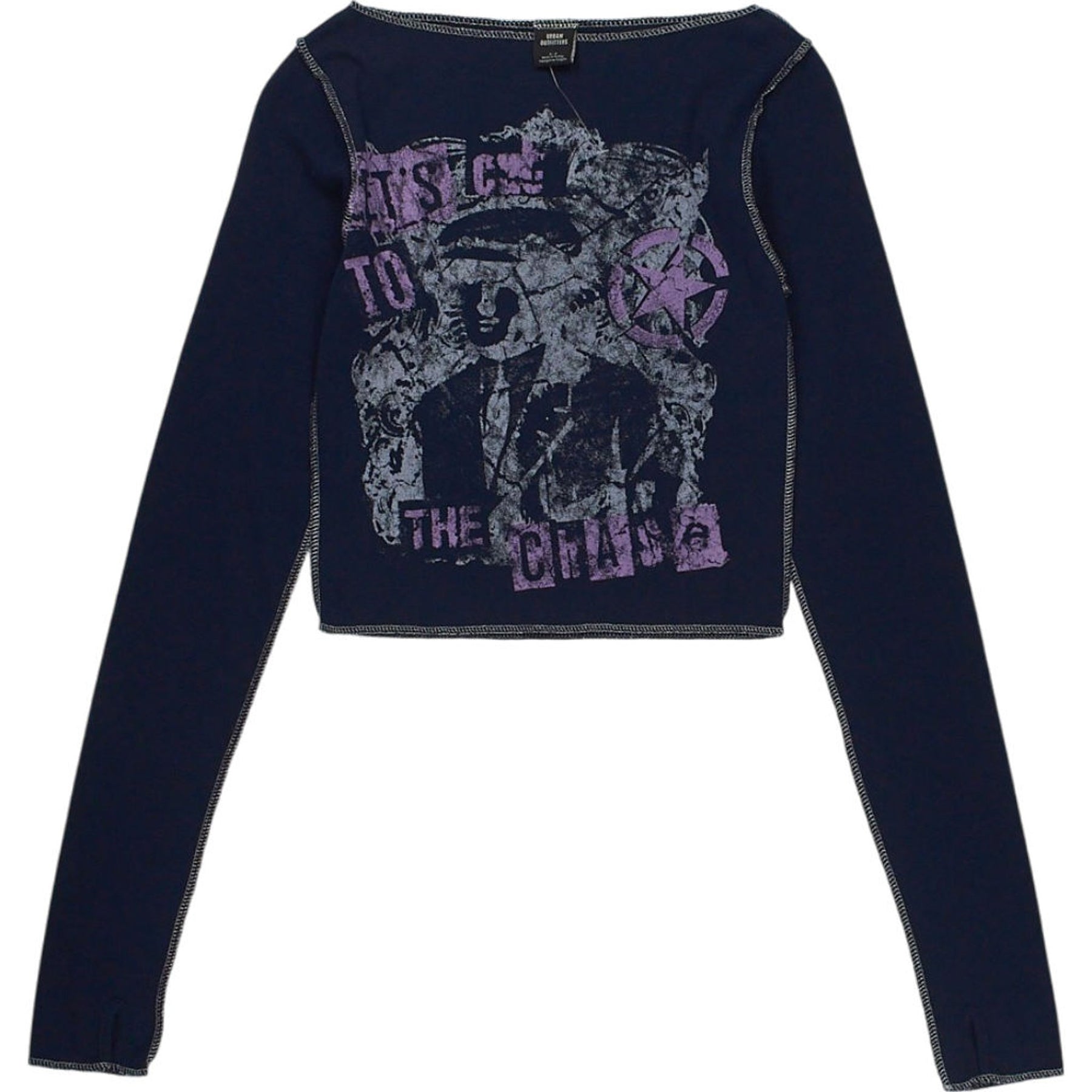 Urban Outfitters Blue Graphic Top