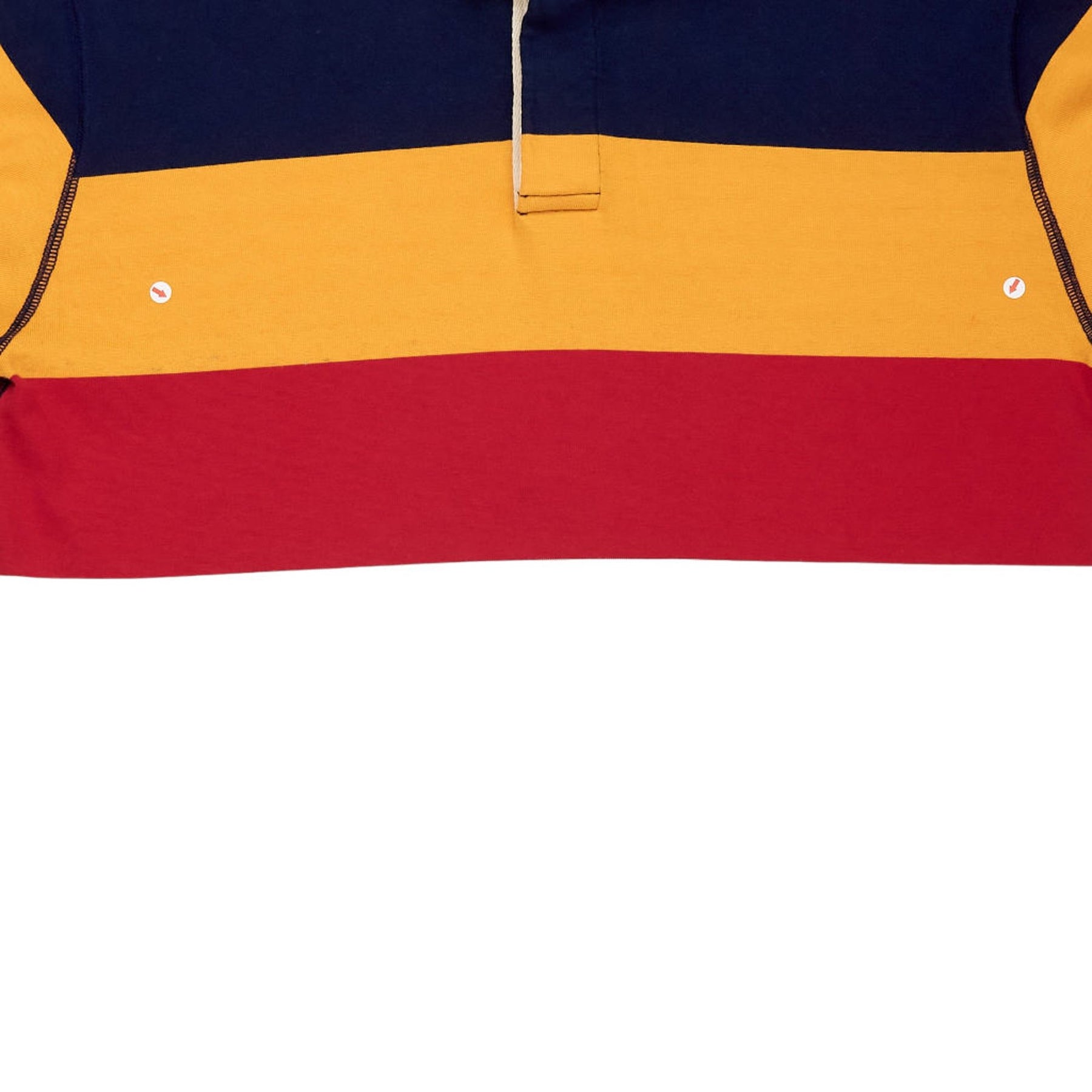Drake's Multicolour Striped Rugby Shirt