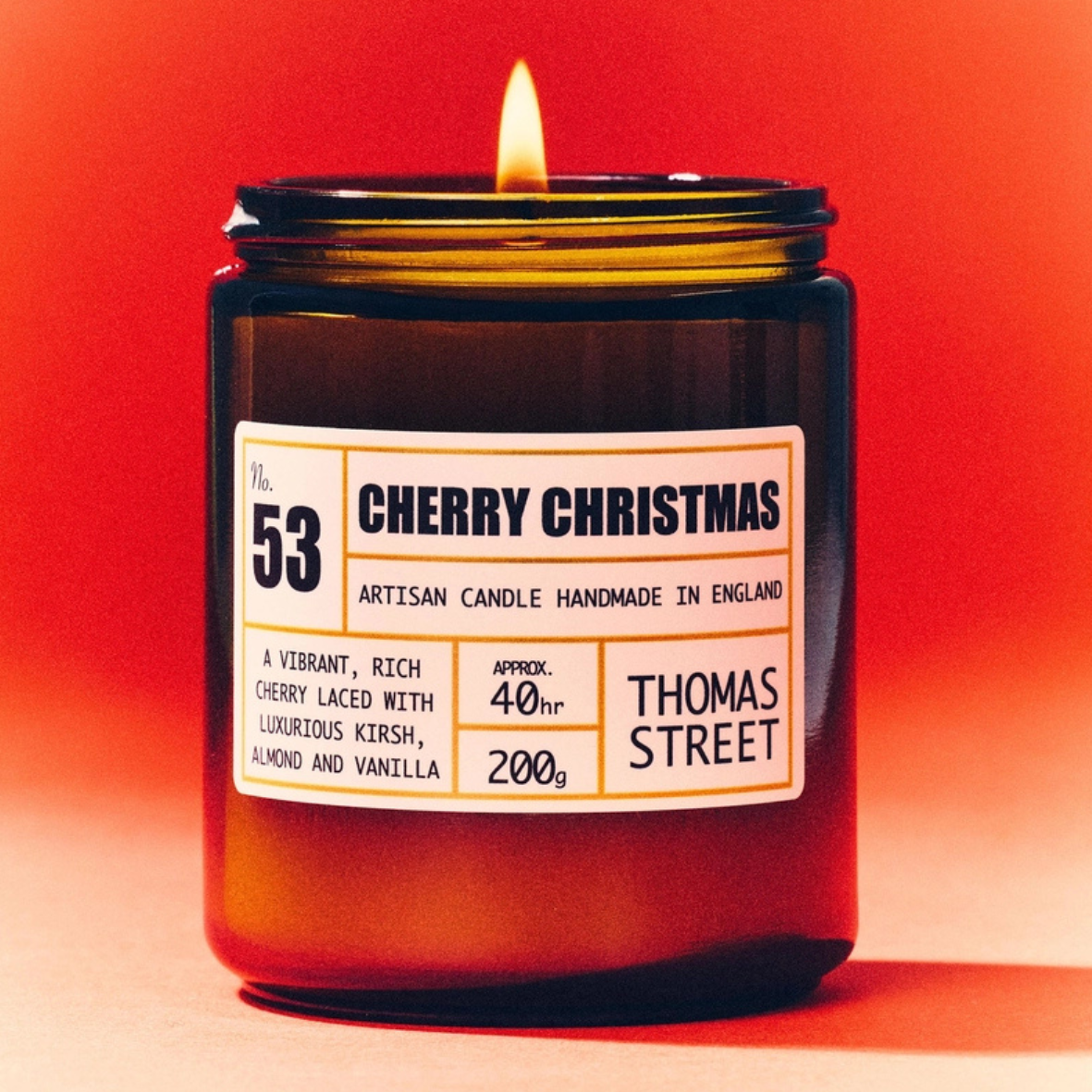 Cherry Christmas Candle (No.53)