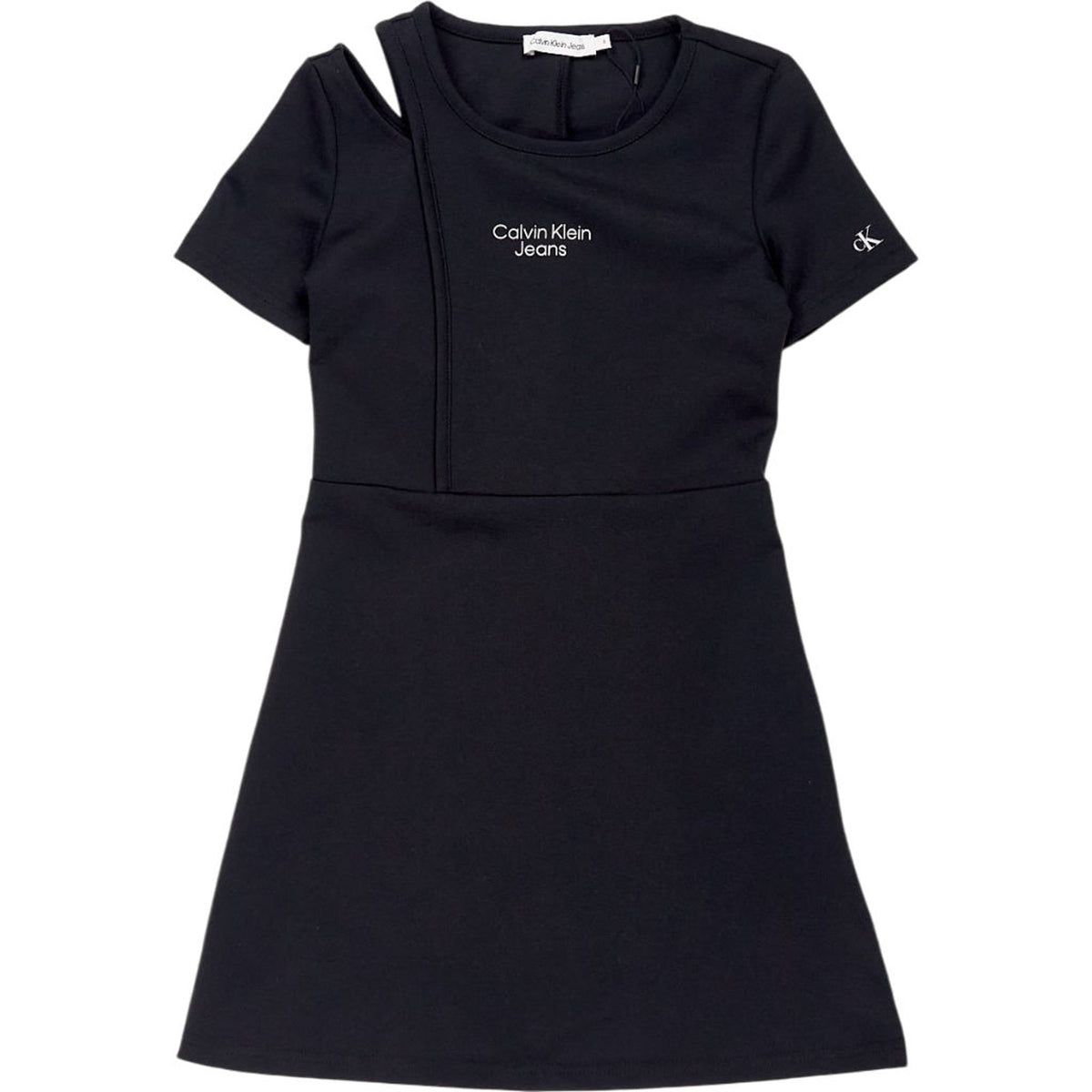 Calvin Klein Black Cut Out Punto Dress 8 YRS