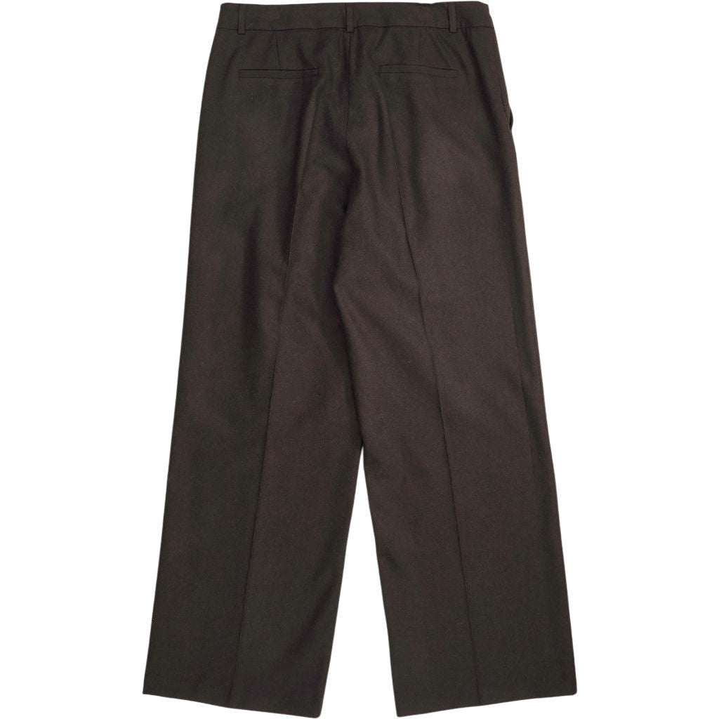 Baukjen Dark Chocolate Eason Wool Blend Trousers