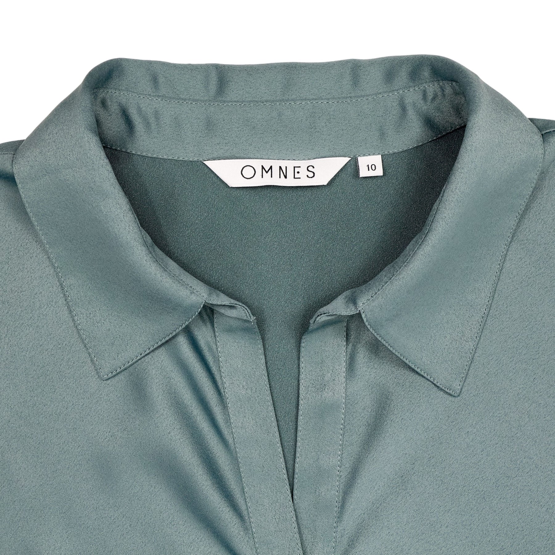 OMNES Green Collared Dress