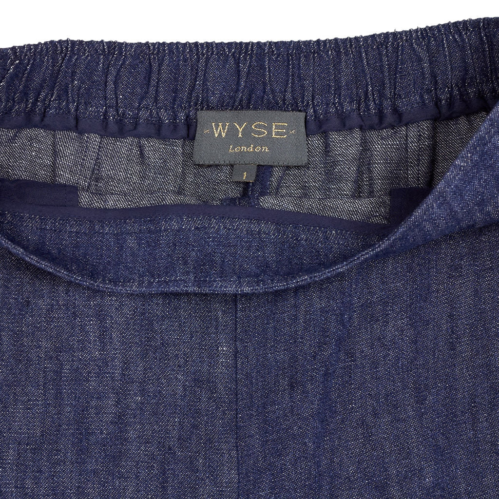 Wyse Blue Cropped Trousers 1, UK 8