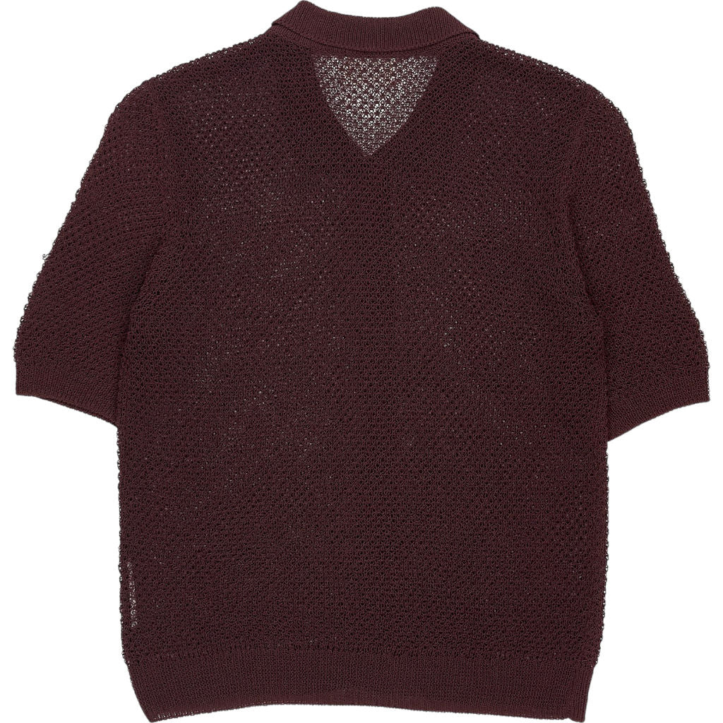 Hush Burgundy Soft Mesh Top