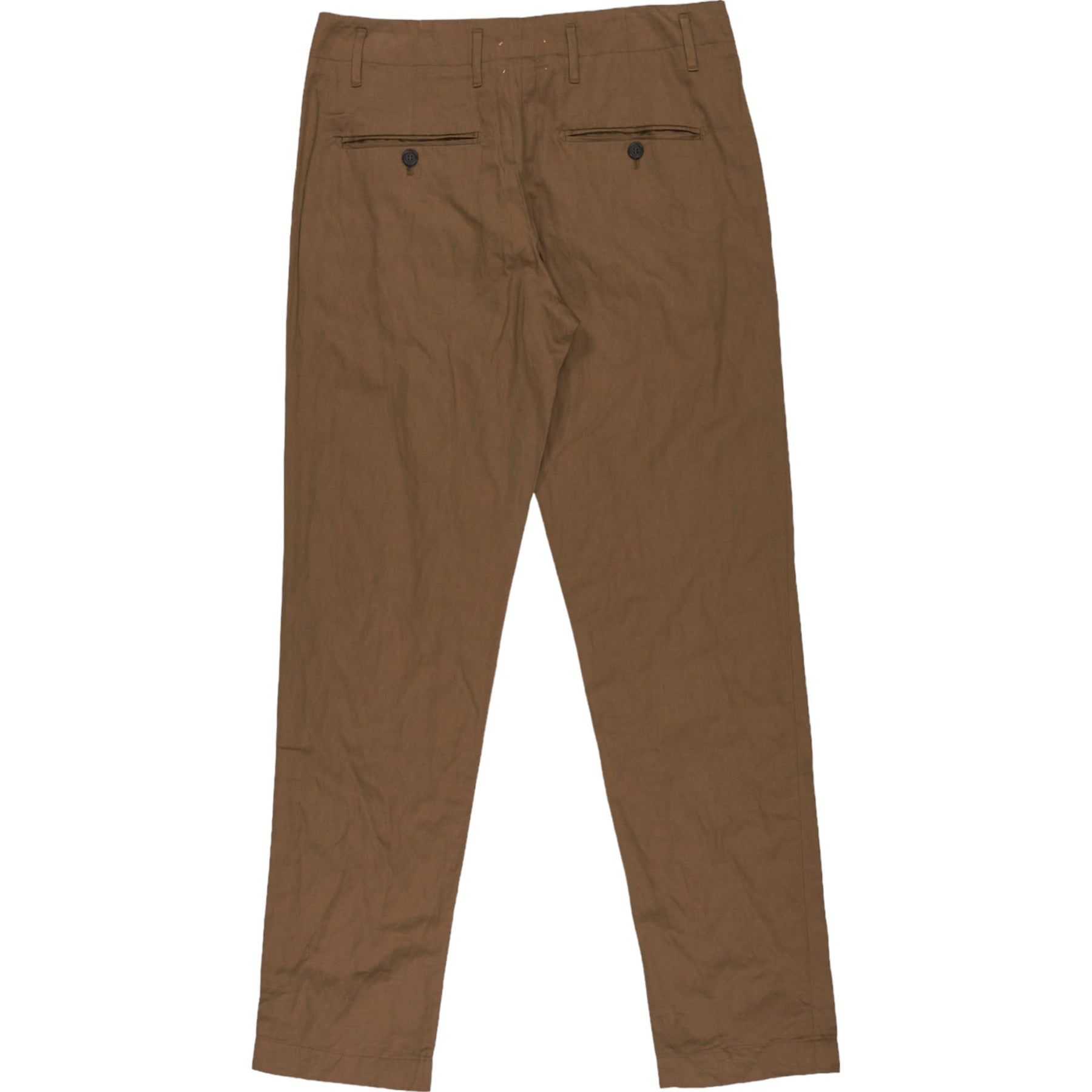 Pants Brown Cotton Twill Chinos
